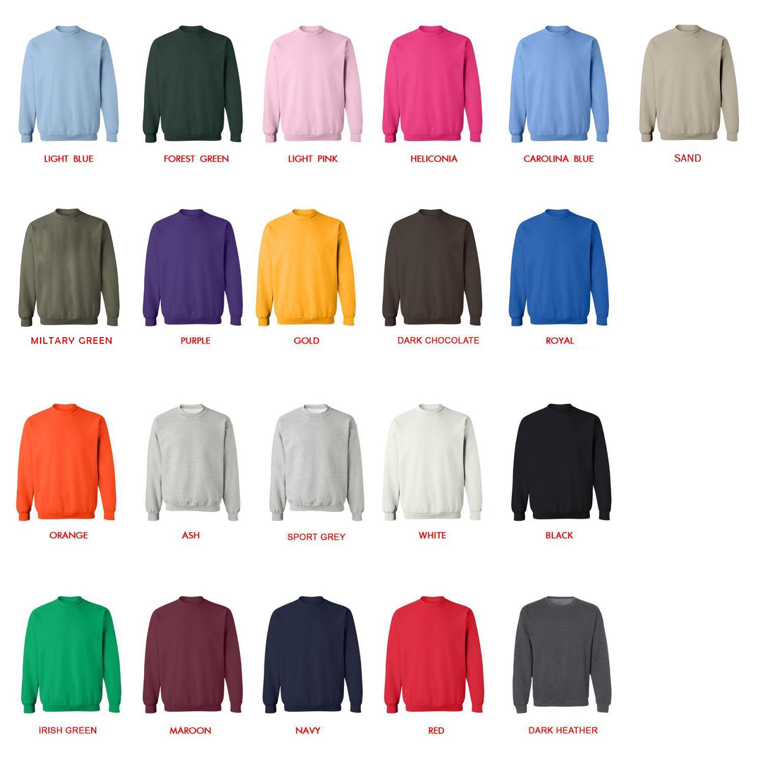 sweatshirt color chart - Twisted-Wonderland Shop