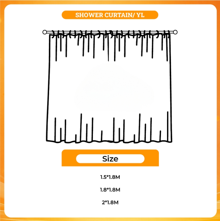 3D shower curtain - Twisted-Wonderland Shop