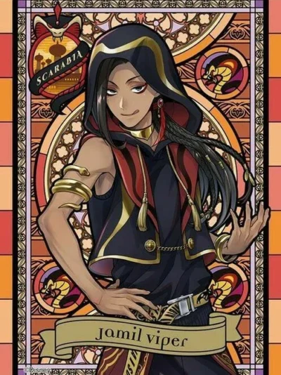 Jamil Viper Twisted Wonderland Disney Poster