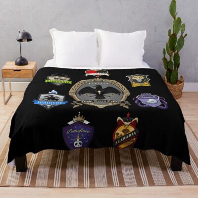 Night Raven College And Dorms Twisted Wonderland Throw Blanket