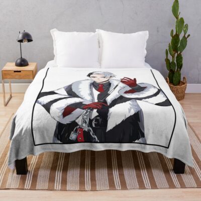 Crewel Design Throw Blanket