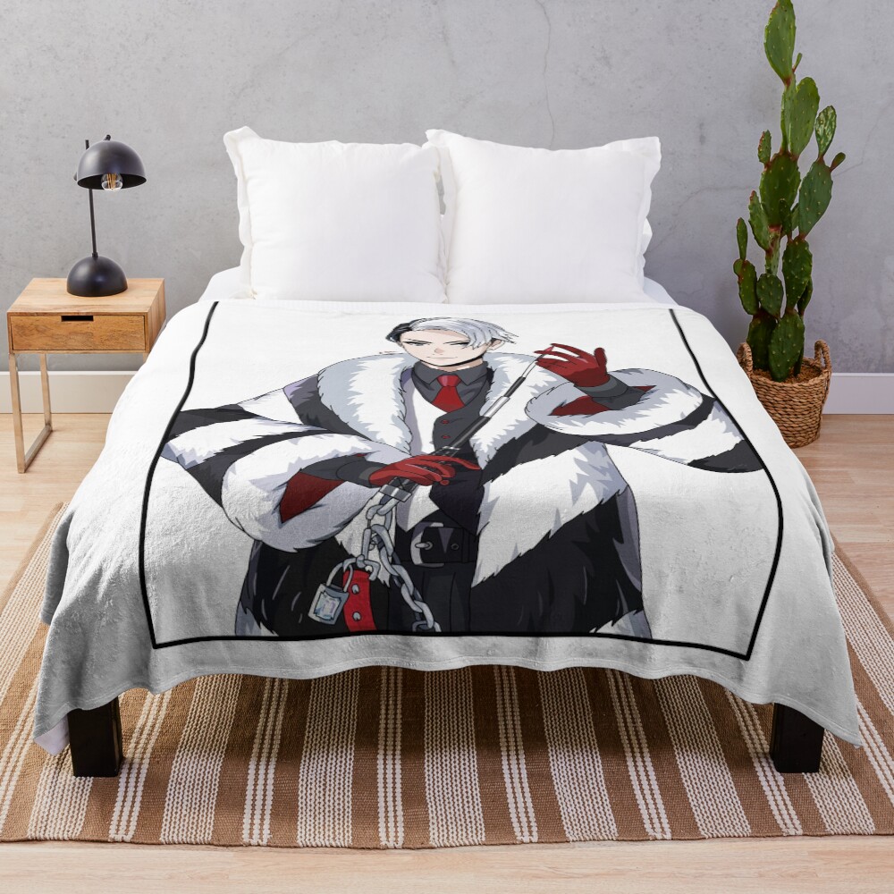 Crewel Design Throw Blanket