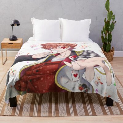 Ace Heart Card Throw Blanket