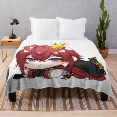 Cute Riddle Rosehearts Throw Blanket