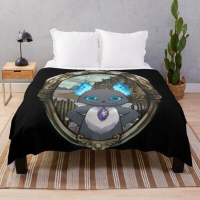Grim Twisted Wonderland Throw Blanket