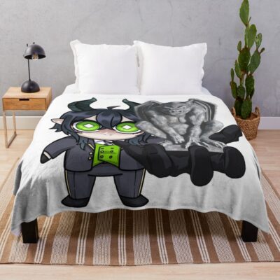 A Gift From Malleus Throw Blanket