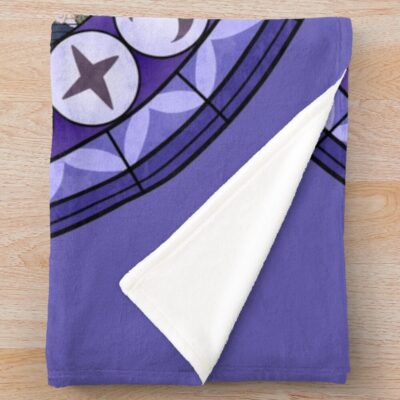 Alternative view of Pomefiore Stained Glass Throw Blanket
