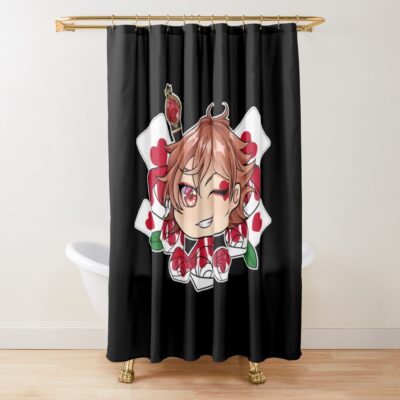 Ace Of Hearts Non Patern Shower Curtain