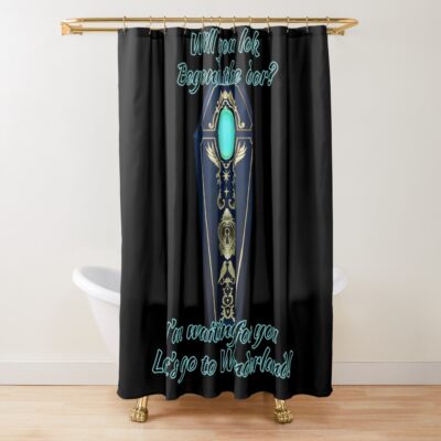 Let S Go To Wonderland Twisted Wonderland Shower Curtain