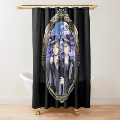 Floyd Leech And Jade Leech Twisted Wonderland Shower Curtain