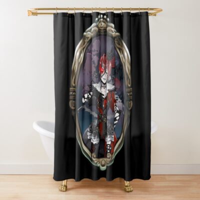 Overblot Riddle Rosehearts Twisted Wonderland Shower Curtain