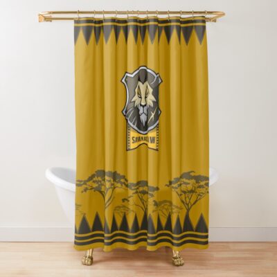 Savanaclaw Skin And Crest Shower Curtain