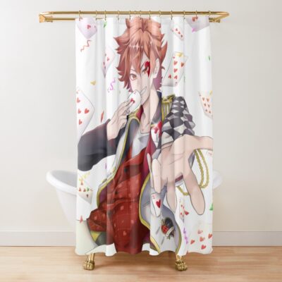 Ace Heart Card Shower Curtain